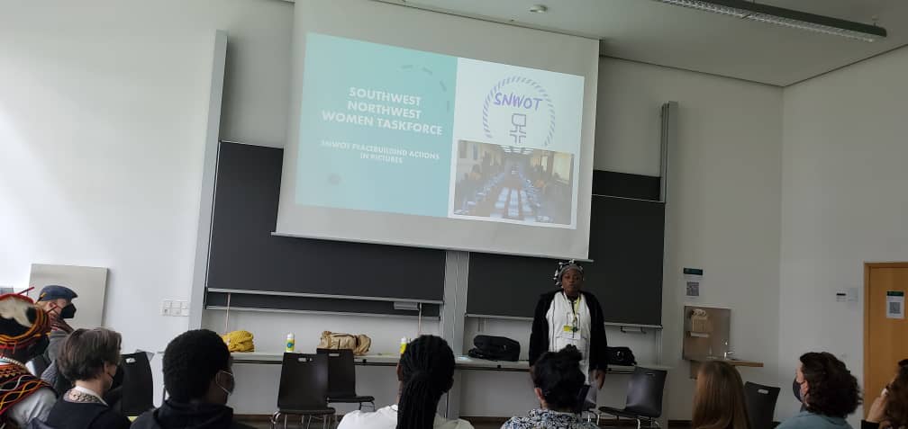 HopeofAfrica237's tweet photo. It was a great honor for me to showcase SNWOT at #BuildPeace2022 in Chemnitz -Germany #ExploringtheUnseen
@howtobuildpeace
@eliesmith
@USEmbYaounde
@DLanz_PeaceMed
@peacemakersnetw
@PaRDSecretariat
@religions4peace @Snwot4
@UKinCameroon
@Camerounpeacec1 https://t.co/54gXzGLAUC