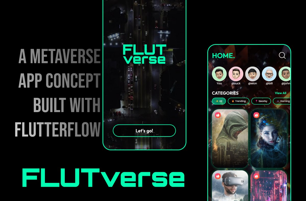 theshubh77's tweet image. Hey @flutterflow, first of all, a very happy birthday to you! 🎂 Here's my entry for the #FlutterFlowTurns2 contest 👇
Introducing FLUTVERSE - A #Metaverse App Concept Made with #FlutterFlow 💜
Check it out here: app.flutterflow.io/marketplace/it…
@design_nocodeio