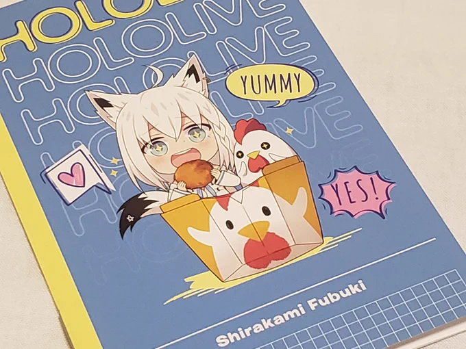 おはようございます 今日もあと少しお仕事ですごはん買ったらフブキさんのノートもらえましたローソンでキャンペーンやってるのね 