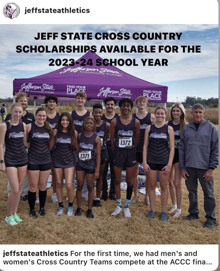 Jeff State Cross Country (@jeffstate_xc) on Twitter photo 