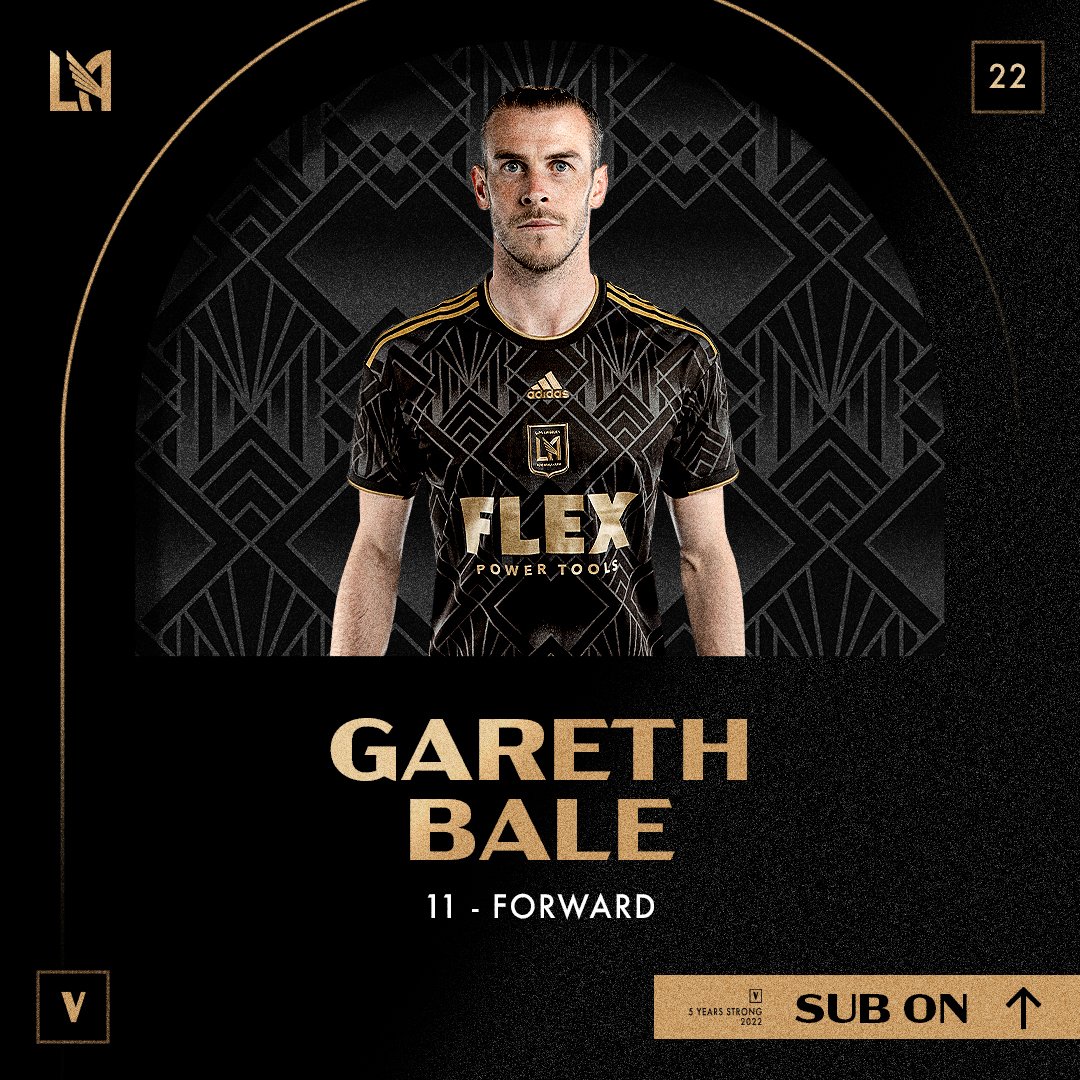 Gareth Bale LAFC 2022 Home Jersey by adidas