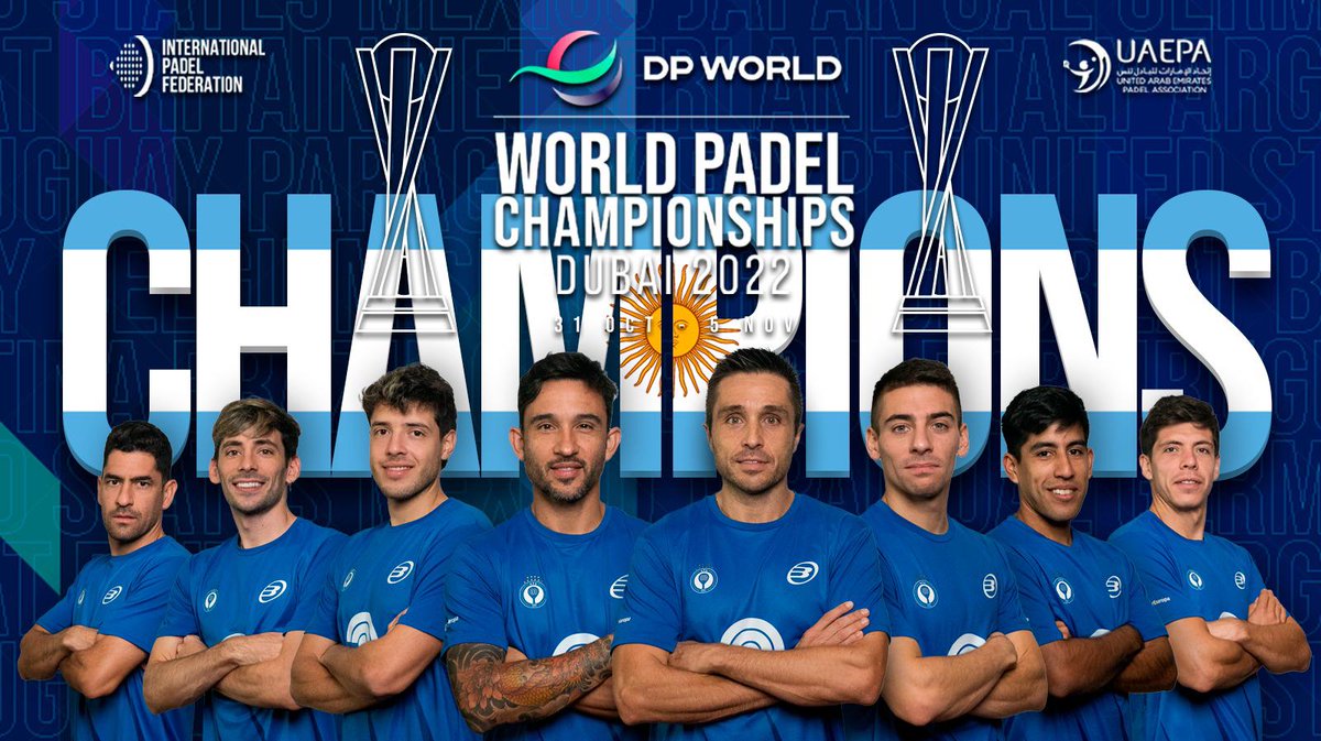 #Padel 🏏 CAMPEONES DEL MUNDO

Argentina 🇦🇷 superó a España 🇪🇸 y logró quedarse con el título mundial. Una gran noticia para el deporte nacional
