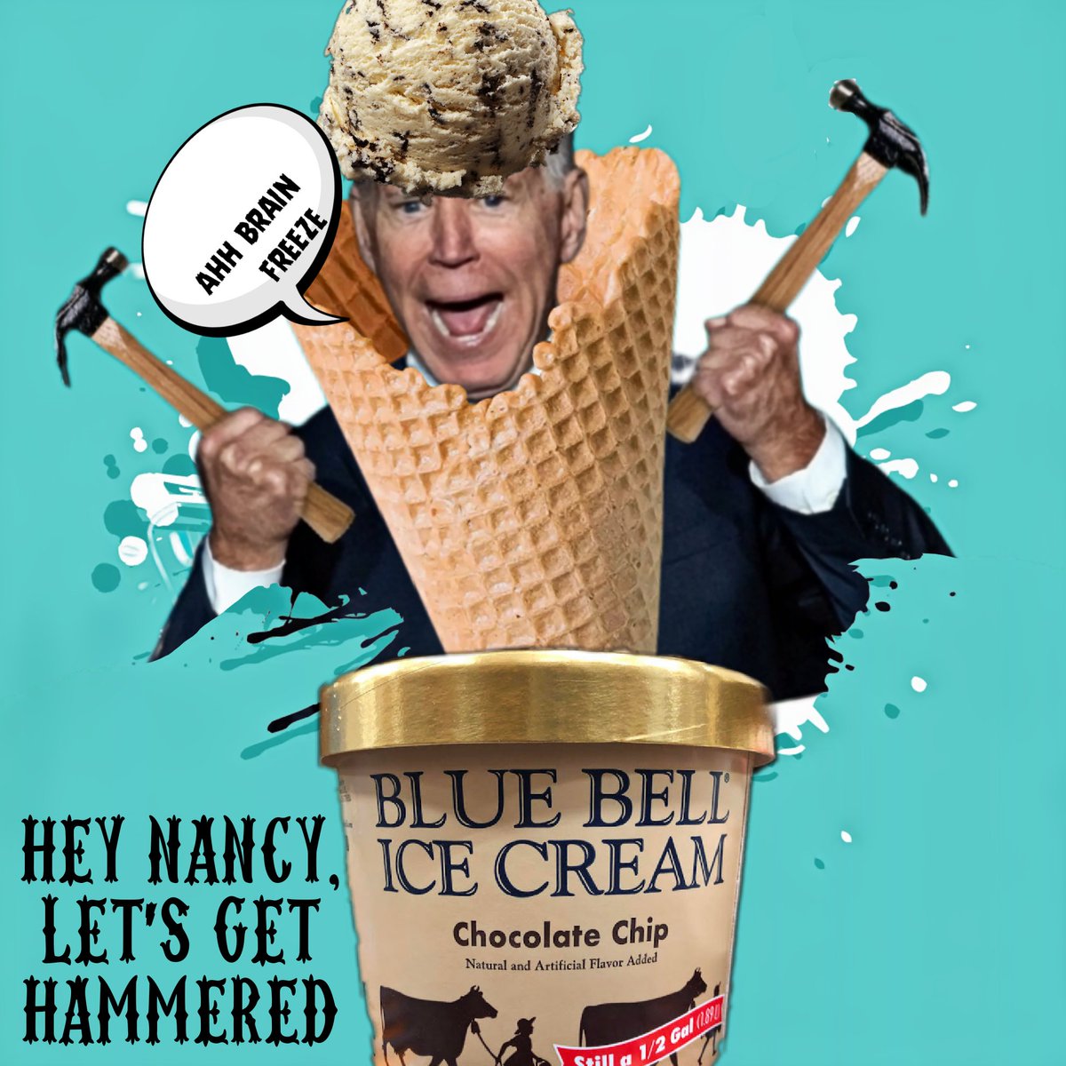keredeloc's tweet photo. 🤣🤡🔨 #brainfreeze #heynancy #Hammered #biden https://t.co/uZ1tc9tdfO
