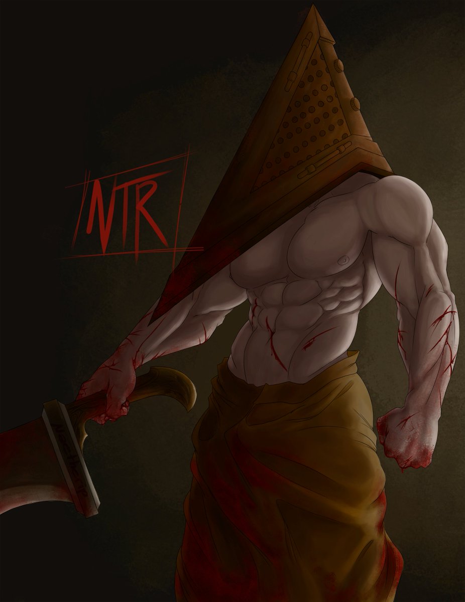 naetherip's tweet photo. Five days late after Halloween.

#Halloween #Halloween2022 #PyramidHead https://t.co/bE09VaTG17