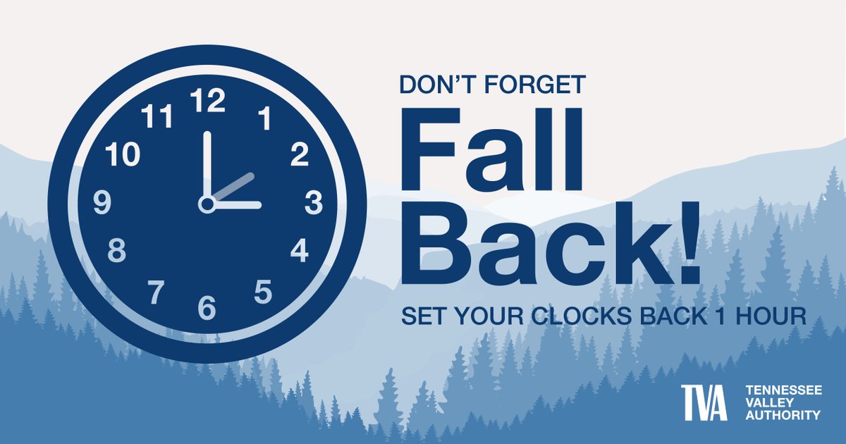 Don't forget tonight we fall back. Remember to move those clocks back an hour before going to bed! ⏰ It's also a great time to check the batteries in your smoke detectors. #FallBack