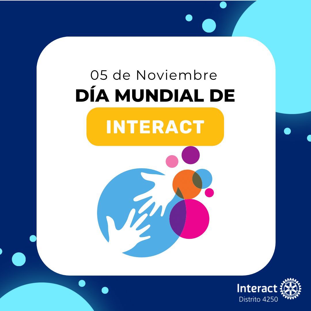 Distrito4250's tweet photo. Sigamos celebrando este gran día queridos interactianos, y sigamos recordando el amor y el servicio que nos une como familia. 💙
FELIZ DÍA MUNDIAL DE INTERACT.🥳 #somosrotary #interact #rotary #jenniferjones #distrito4250 #rotaract https://t.co/1e8UQi6dVJ