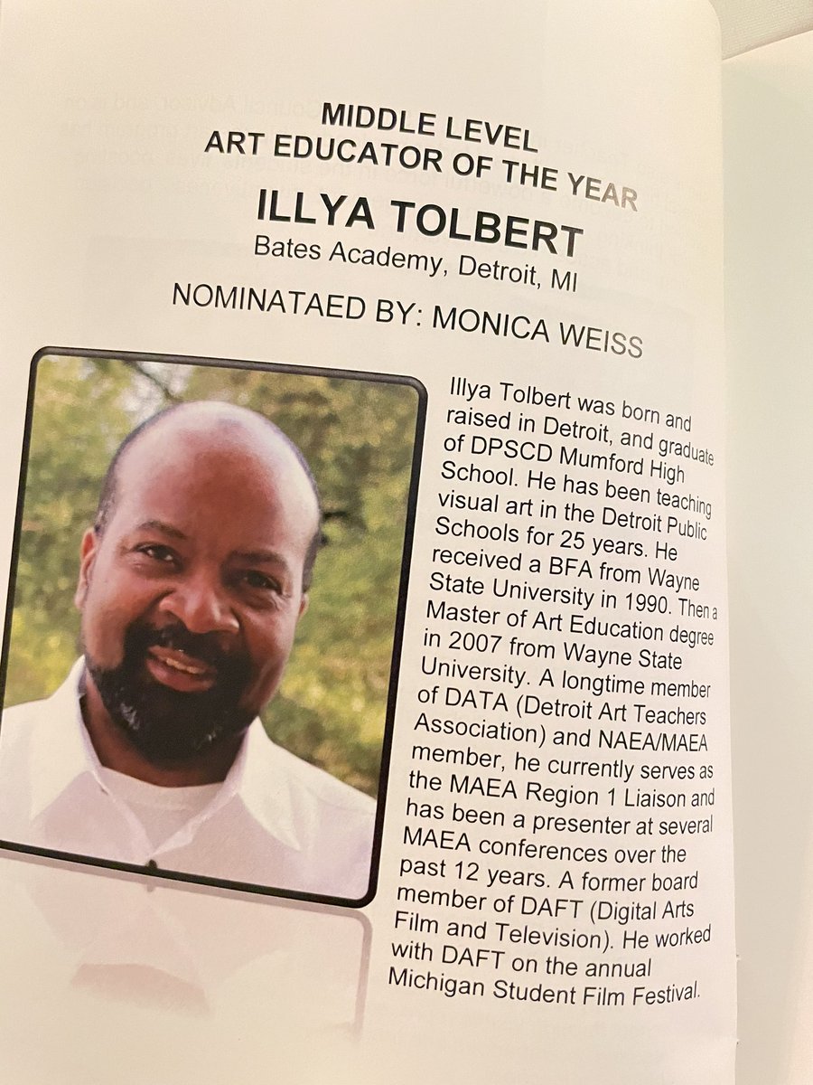 Todd Bidlack (@tjbidlack) on Twitter photo Congratulations to Michiganās art teachers of the year, Amy King, <a href="/RogerDrabant/">Roger Drabant</a>, and <a href="/IllyaT/">Illya Tolbert</a>! Beautiful event hosted by the MAEA. Congratulations to Michiganās art teachers of the year, Amy King, <a href="/RogerDrabant/">Roger Drabant</a>, and <a href="/IllyaT/">Illya Tolbert</a>! Beautiful event hosted by the MAEA.