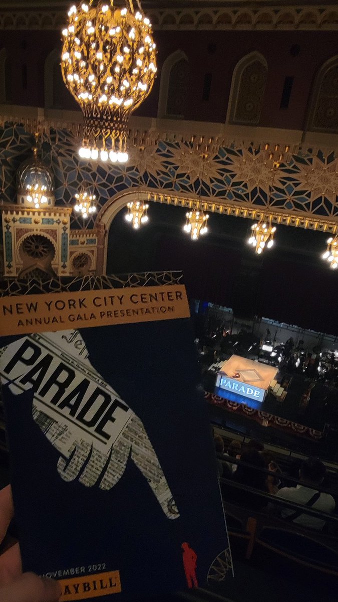 Was my family’s designated tissue dispenser for <a href="/NYCityCenter/">NEW YORK CITY CENTER</a>’s production of PARADE. A brilliant and important musical conducted by the one and only @MrJasonRBrown