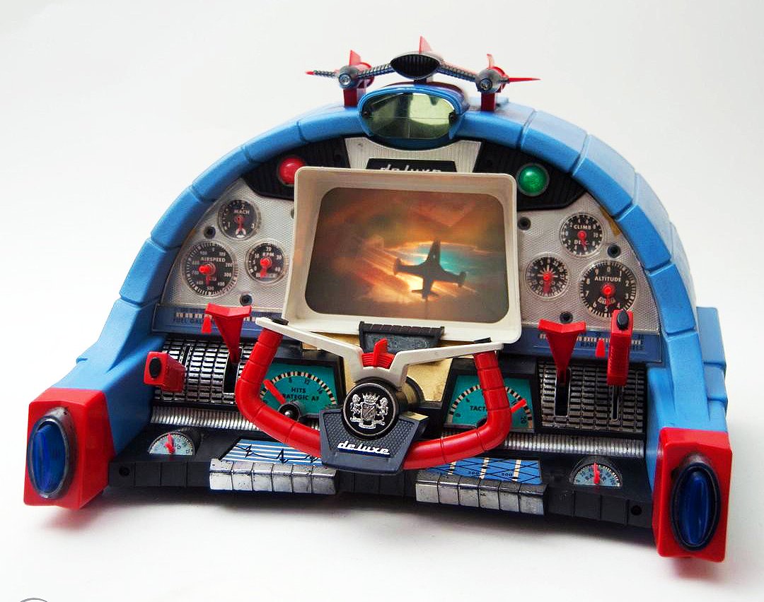 The 1962 Jimmy Jet Deluxe Flight Simulator Toy.