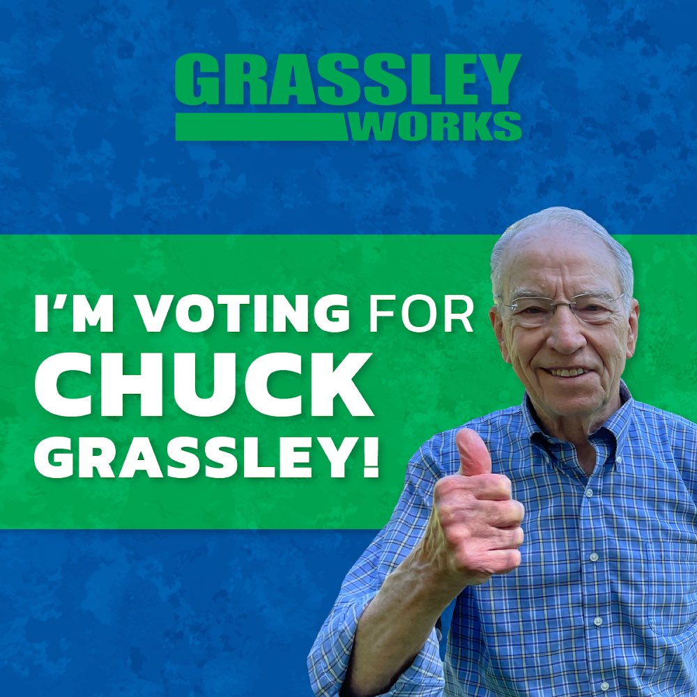 🔁 if you will proudly cast your ballot for <a href="/GrassleyWorks/">Grassley Works</a> this election. #VoteGRASSSLEY #InGrassleyWeTrust #iaSen #ElectionDay