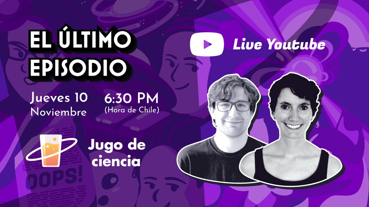 Después de estos casi 3 años de hablando de ciencia y su historia hemos llegado al final, que realmente no teníamos pronosticado, así que terminamos con un poco de pena. Pero para pasar esas penas nos juntaremos para un último episodio en vivo de Jugo de Ciencia.
