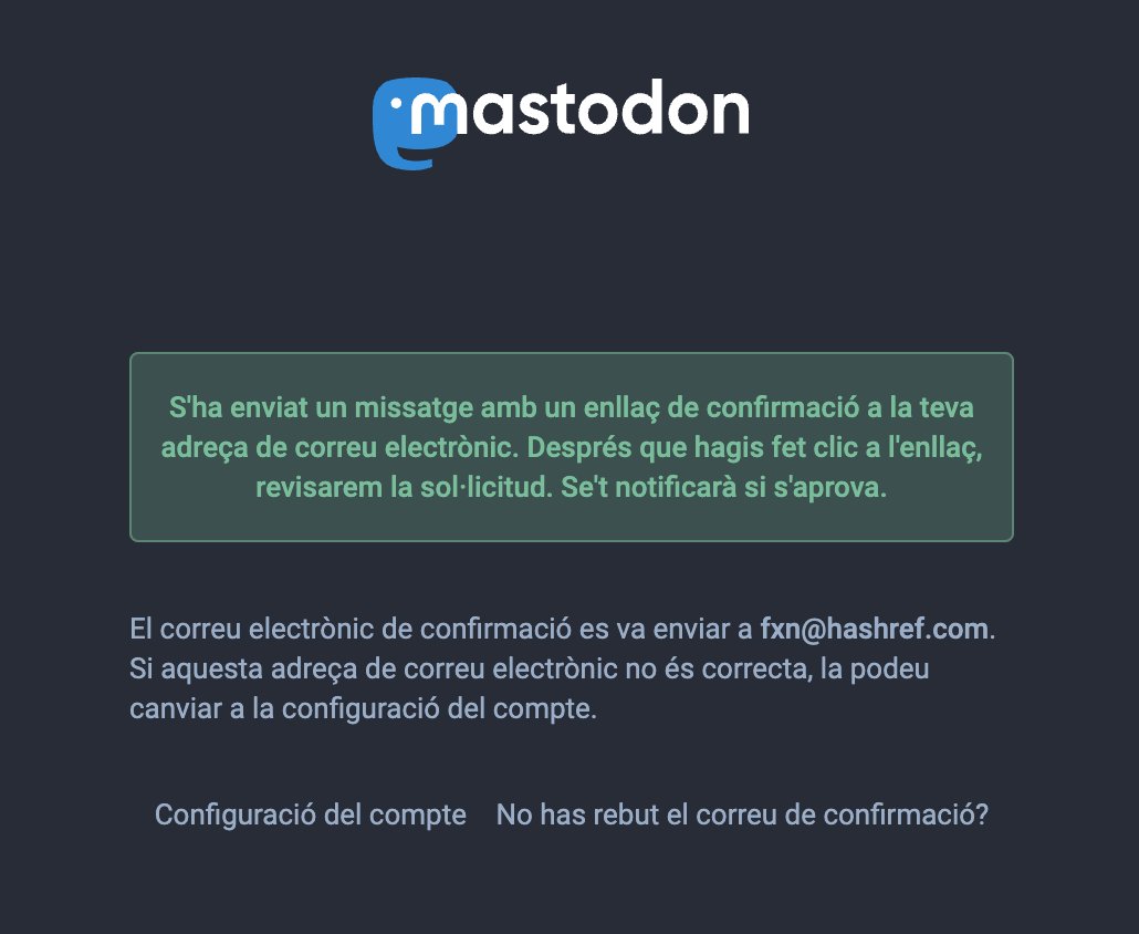 Mastodon is a Rails application, and it is OMG localized in Catalan ❤️. More than enough, I don't need no Twitter drama to join this thing!
