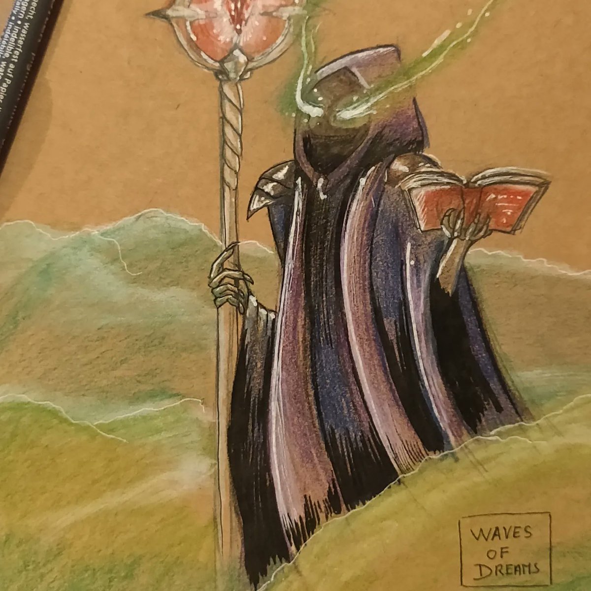 minitilt's tweet photo. ~ Le Nécromancien ~

Petite illustration rapide ! pour ce soir ! 
#quickdrawing #colourpencilart #colourpencildrawing #colourpencils #necromancer #dndcharacter #dndartist #illustrations #illustrationlovers #illustrateyourworld #illustratrice #characterart #character  #drawing https://t.co/y2E1lHzaM1