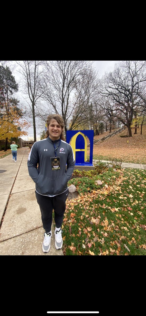 Thank you <a href="/AugieILfootball/">Augustana Football</a> for the game day invite had a great time!! <a href="/coacheimer/">Coach Eimer</a> <a href="/WABlackhawkFB/">West Aurora Football</a>
