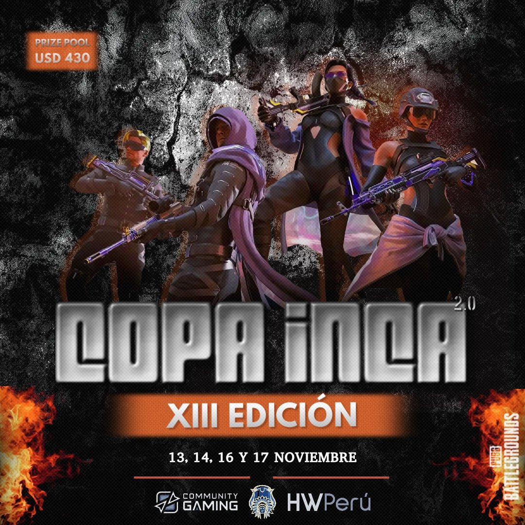 jaalsgg's tweet photo. Una nueva edición de la CopaInca está muy cerca!!
Chapa tu cupo!! y diviértete🥰
🔥#CopaInca 2.0 Edición XIII🔥
👉Inicio: 13 de Noviembre
👉Discord: https://t.co/vPQcxS4wpE
👉Registro gratuito:
https://t.co/Yo199sYN7d
@HostingWeb_pe @CGaming_LatAm @JaalS17 @RafaelBarata5 #Esports https://t.co/5T1Tf7KLAQ