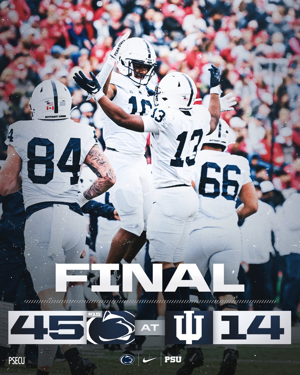 PennStateFball's tweet photo. coming home with the dub ☑️ https://t.co/qcN3Ow15uR