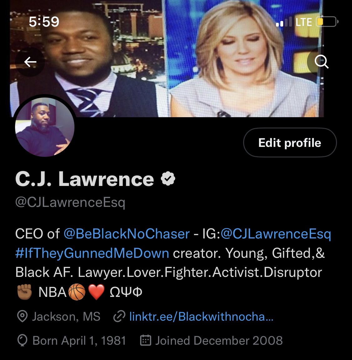CJLawrenceEsq's tweet photo. Lemme gone and get my shit ready. 😎 #ThisReallyME #BlackAFNotBlue https://t.co/Bwxb0YuOkJ