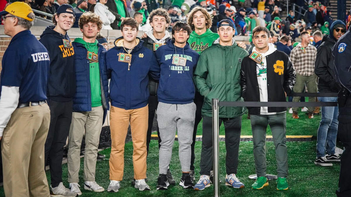 A few of Notre Dame's 2023 baseball commits. 

Yes...there are a couple 6'7 pitchers in there.