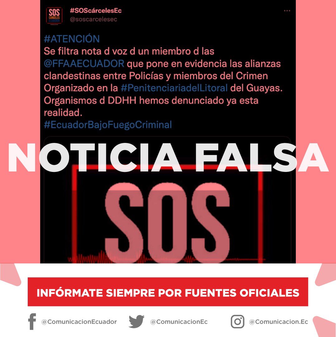 SegcomV's tweet image. FALSO | Circula en redes sociales una imagen con información falsa respecto a un audio de un miembro de las Fuerzas Armadas. Solicitamos a la ciudadanía informarse por medio de fuentes oficiales.