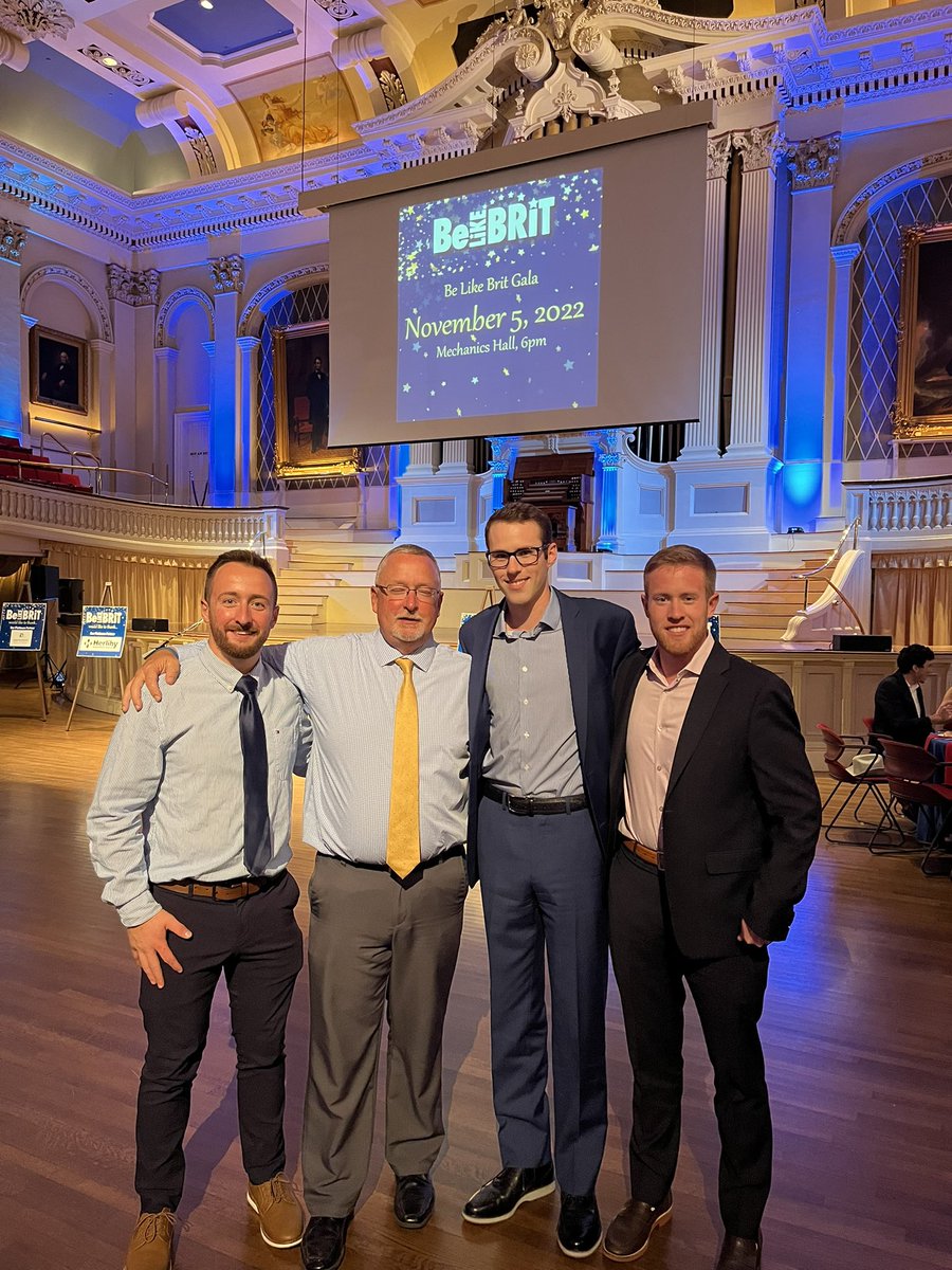 Devin '18 and Russell'15 McCarthy, Matt Williams '17, and Mr. Williams attending Be Like Brit Gala. <a href="/BeLikeBrit/">Be Like Brit</a> <a href="/SJHS_HM/">Alex Zequeira</a> <a href="/SJHS_PioneersAD/">Saint John's HS Athletics</a>