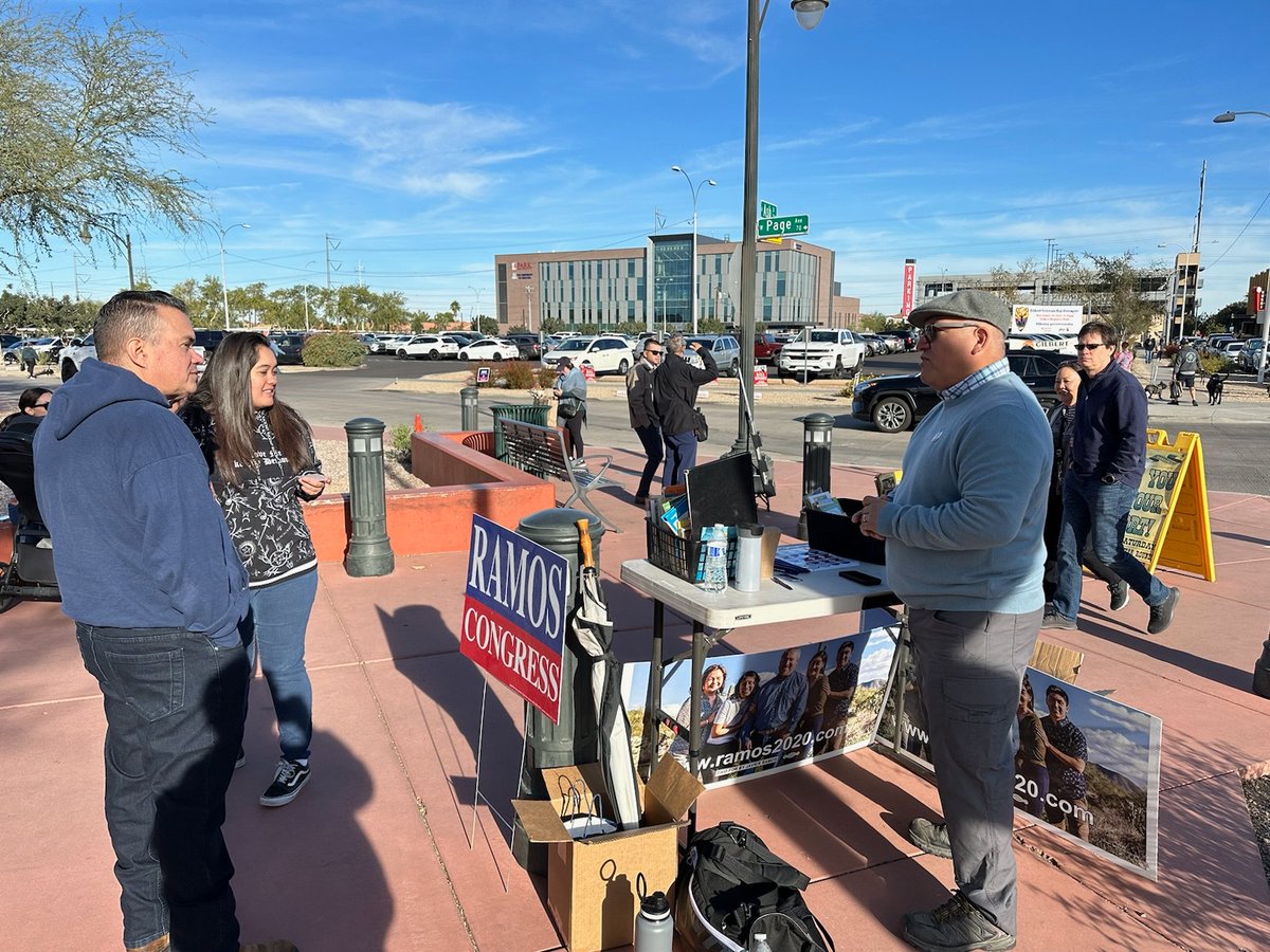 It was happening this morning at Gilbert Farmers Market! Meeting with supporters and future voters. The Free book giveaway was a hit again. Afterwards met with my volunteers for a final weekend push and get out the vote on Election Day!