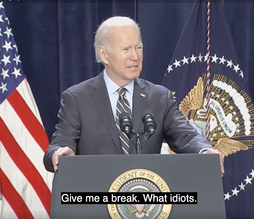 Gryder4Congress's tweet photo. You read that right. Joe Biden and Lauren Underwood's closing argument is to call voters concerned about rising costs "idiots."

Families are struggling due to their failed policies, and the Democrats attack them. 

I'll stand up for the residents of the 14th, not put them down. https://t.co/yPee6qk702