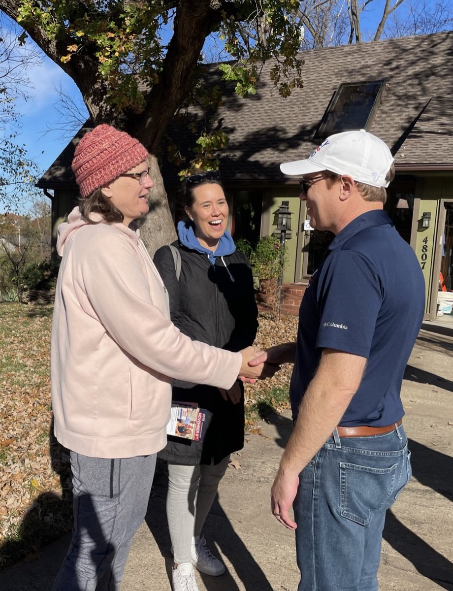 Just wrapped up my day! We put our walking shoes on and we're bringing Kansans together to protect the future of our state all weekend!