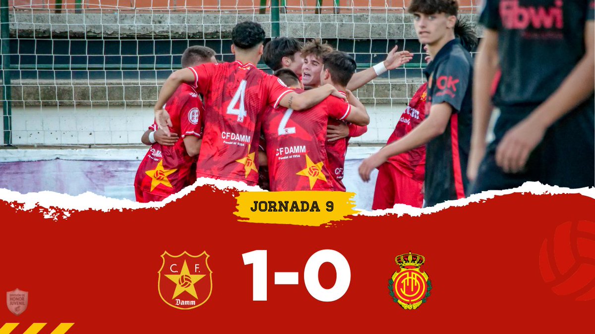 CFDamm's tweet photo. 🔴 La tercera consecutiva

🆚 JUVENIL A 1-0 @RCD_Mallorca 

📹 https://t.co/dkTri0Uwcj

🔗 https://t.co/z0SKZrnzRX https://t.co/OHqkraNXpT