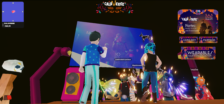 criptobodeguero's tweet photo. Participando del Festival de Música #Calaverse en el #Metaverso https://t.co/0MQgo6jQul