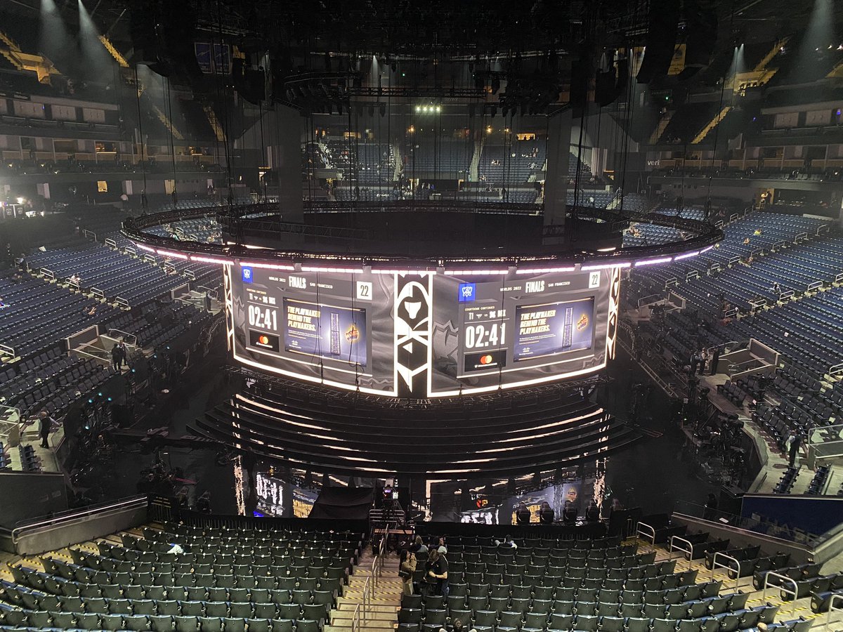 davidhigdon's tweet image. Soon: A mind-blowing #Worlds2022 OC experience:
✅Up to 600MM Pixels
✅1,344 panels for center ring/videoboard
✅55 cameras incl 15 film sensor cameras
✅Show weighs 430,000 lbs
✅80 Semis of equipment loaded in
✅700 Road Cases housing lights, PC, monitors, cabling, &amp;amp; rigging