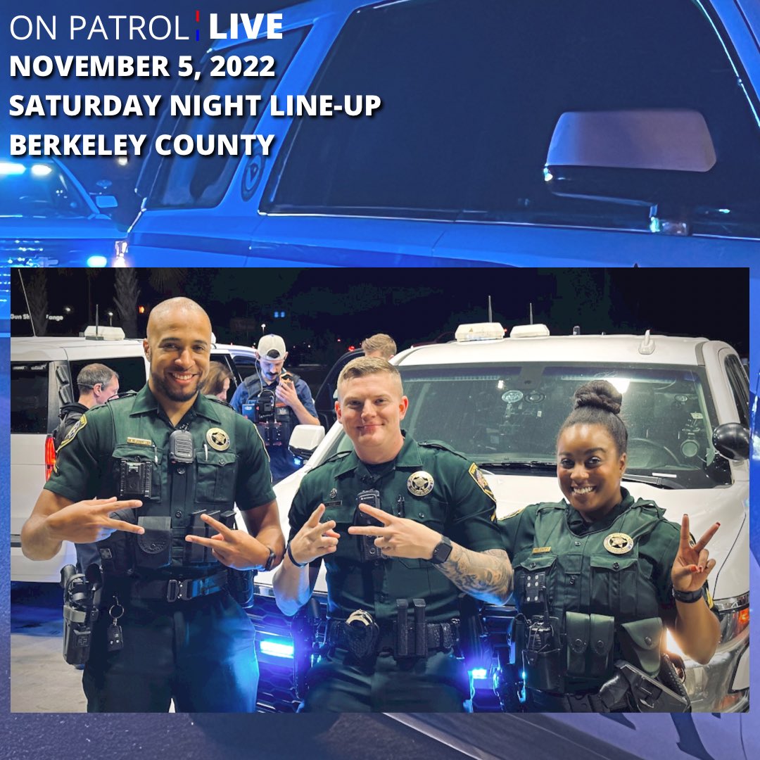 BerkCoSheriff's tweet photo. The #DreamTeam two nights in a row?! 😱😍

Let’s get ready for round two!! This evening you’ll be riding with @CplDrayton_BCSO @DeputyLee_BCSO @DepFowler_BCSO. Who is ready for tonight? 

#OPLIVE
#BerkDoesWerk 
#OPNation
#BerkeleyCounty 
#TheresBlueLightsInBerkeleyCounty https://t.co/e0tsE8NfAf
