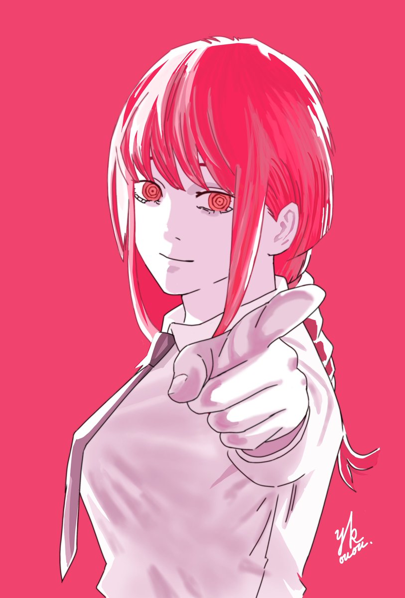 チェンソーマン「マキマさんをIbis paintで描いてみたよ#チェンソーマン #マキマ #イラ」