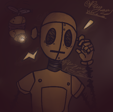 Synister_Smoke's tweet photo. Wx78: "CLASSIC JIMMY."

Drew Wx78 From Don't Starve Together With his Trusty Sidekick  Jimmy!🔧

#DontStarveTogether #wx78 #dontstarve #dstart #fanart #artistontwitter #art https://t.co/9a21x4PwAn