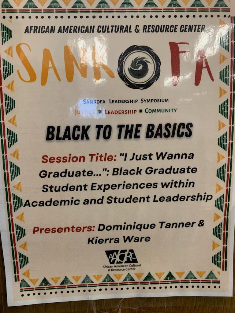 UCBBG's tweet photo. @UCincyMedicine @UCincyMedicine @UCSciPol @uofcincy 
BBG and BGPSA had a great time at the Sankofa symposium as panelist talking to black undergraduate students on how to manage/ navigate through graduate school as a black student. https://t.co/exwdy2h2PO