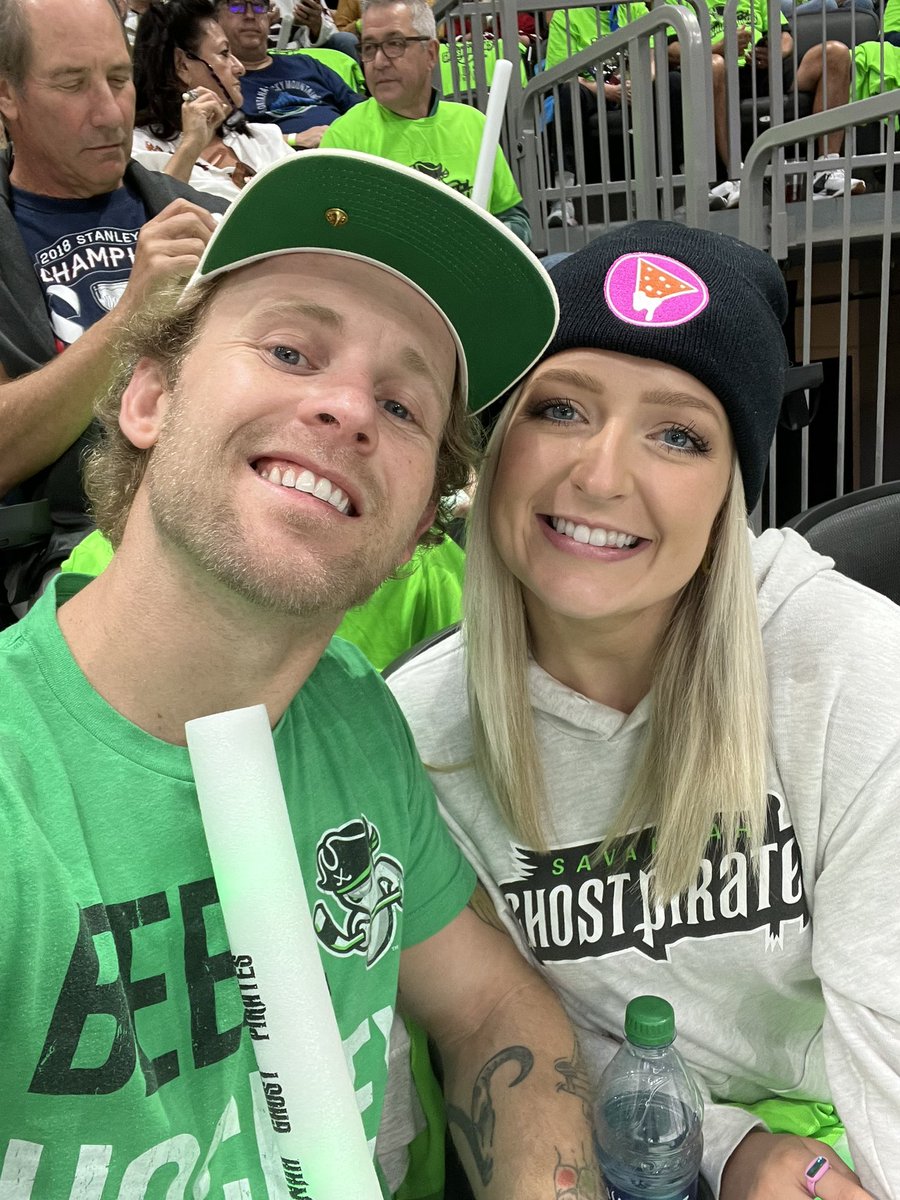 wolvertonlauren's tweet photo. Let’s go Ghost Pirates!!! #TheHauntBegins #SavannahGhostPirates https://t.co/OKx3zUKHkd