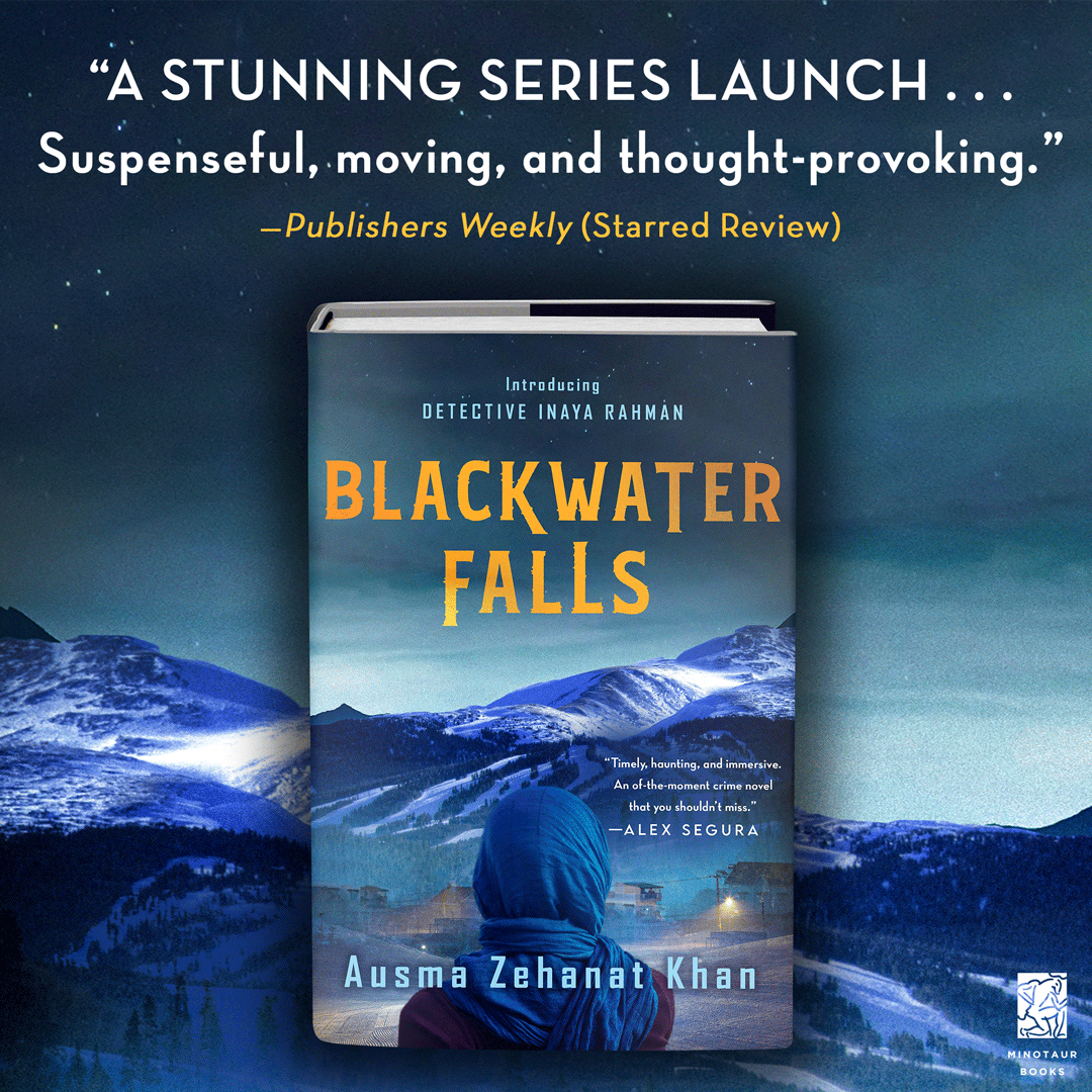 Blackwater Falls, the timely and powerful first book in a new series by <a href="/ausmazehanat/">Dr. Ausma Zehanat Khan</a>, is available now! Introducing Detective Inaya Rahman as she takes a hard &amp; necessary look at policing, you won’t want to miss this one. Get your copy: bookshop.org/p/books/blackw…