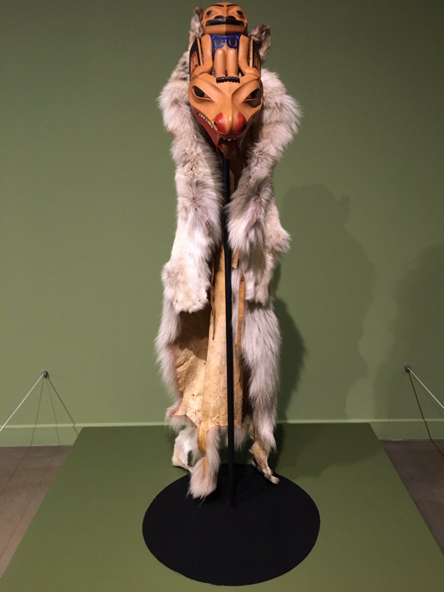 Joined the Indigenous studies class from St. Francis Friday at the Glenbow’ s temporary location. Amazing sculptures and wood carvings by Bob Dempsey, who is a distinguished Tahltan and Tingit artist of the Wolf Clan. A great way to learn more about our brother from the west.