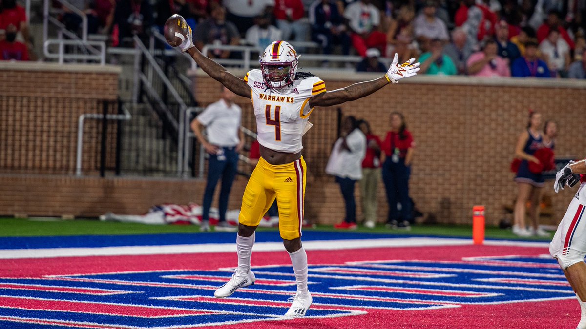 ULM WR Tyrone Howell vs Texas State 

• 12 rec 176 yards 2 TDs (14.7 ypc)