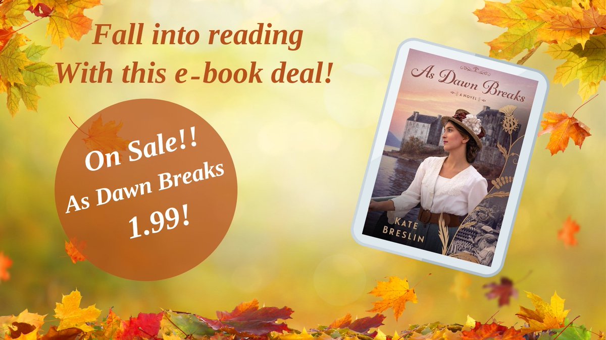 Wow! I'm delighted that Bethany House is offering you another #ebookdeal for fall! #AsDawnBreaks on sale through November! 🍁📚
Kindle: tinyurl.com/4sv6kty7
Nook: tinyurl.com/2p963hyt
#WWI #historicalromance #Scotland #canarygirls #espionage #letstoriestakeyouplaces ✈