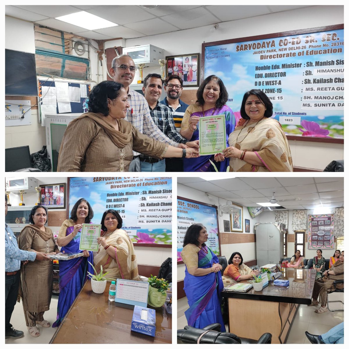 SV Jaidev Park
I wish to Thanks HOS Madam,Ms.Sunita Dahiya for appreciating and acknowledging my work. I am happy to get the appreciation certificate.
Madam was always curious and keen to know the new things and supported and motivated me .
Thanks Team
Gratitude
<a href="/jaidev_park/">Sarvodaya Vidyalaya, Jaidev Park (1515001)</a>