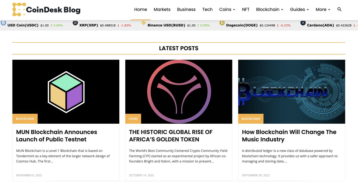 🎉 MUN is featured in CoinDesk Blog 🎉
coindeskblog.com/mun-blockchain…

Spread the news, like, and RT this tweet! 😍
#Cosmos #MUN #Cosmonatus #Cosmosecosystem #Munchain #cryptocurrecy #Bitcoin $JUNO $MUN $SCRT