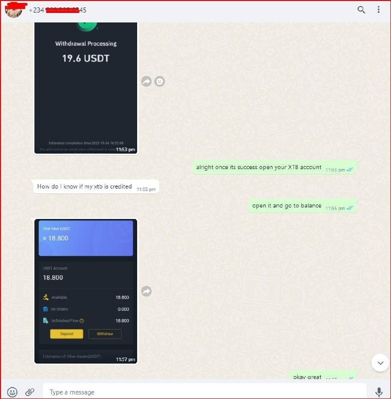 cristinewade14's tweet photo. Perfect way to start my day! in just few hours he already earn 40% of his capital ❤️. Thank you for trusting me as your Promoter.❣️

Anyone who also wants to earn here in XTB! Message me how, or contact our Head Promoter in whatsapp. 
Anne: https://t.co/yZn02nTW6M https://t.co/HuK3U8JZnl
