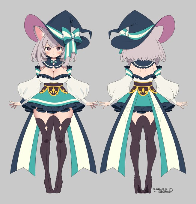 Skebで描かせていただきました!魔女っ子ちゃん! 