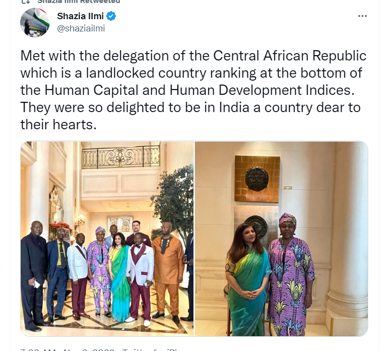 NonsensicalNemo's tweet photo. What a bizarre way to introduce someone. This is like having a relative over and announcing: "This is Bablu. He hasn't had a job in 10 years and his son failed Class X." https://t.co/zT5crBTZlk
