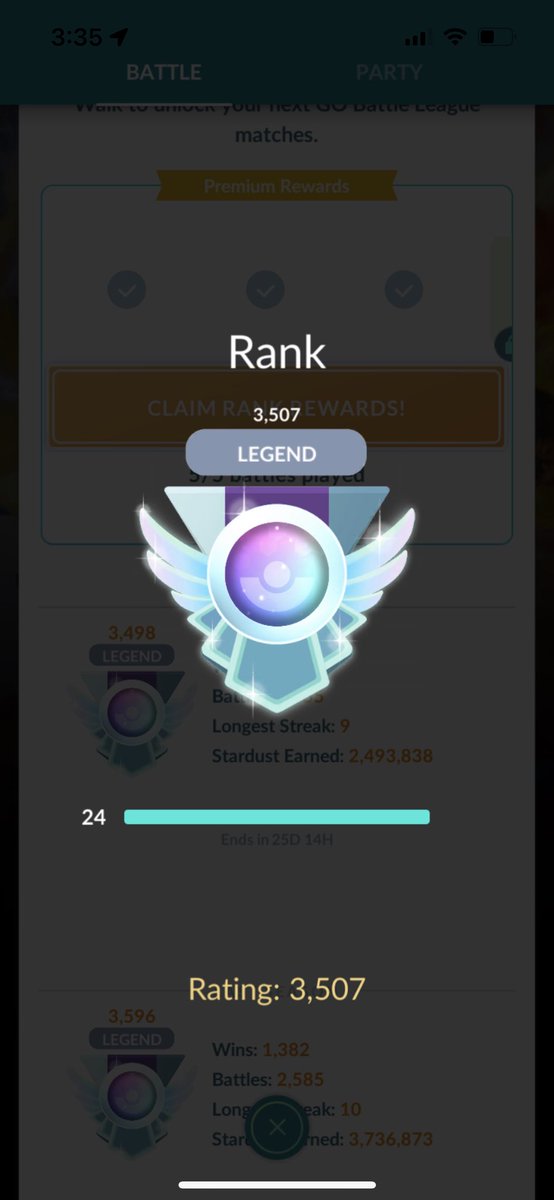 hello again 3,500s 👀
#GBL #GOBattleLeague