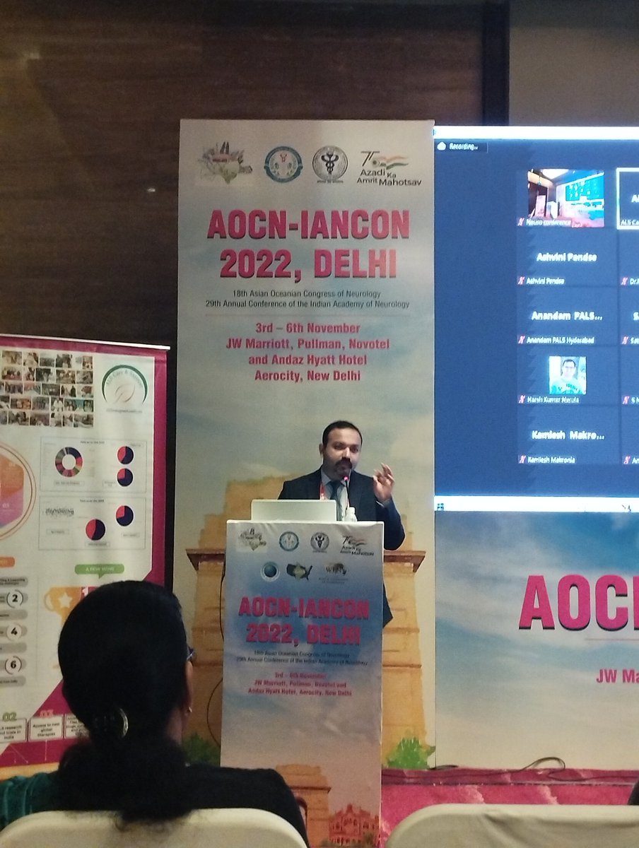 m_malhotra's tweet photo. Dr. @JaisonVineeth speaking at Neurons Ki Aawaz - ALS session part of the Conference organised Indian association of Neurology. #ALSCareAndSupport https://t.co/SkxJWtDU5p