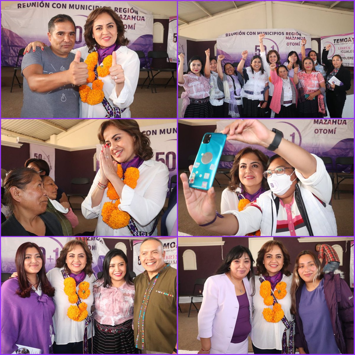 AnaLiliaHerrera's tweet image. ¡Bienvenidas a @50mas1edomex queridas paisanas de Temoaya, San Felipe del Progreso, Otzolotepec, Xonacatlán y Jiquipilco! 

#JuntasSomosMásFuertes 👊🏽💜