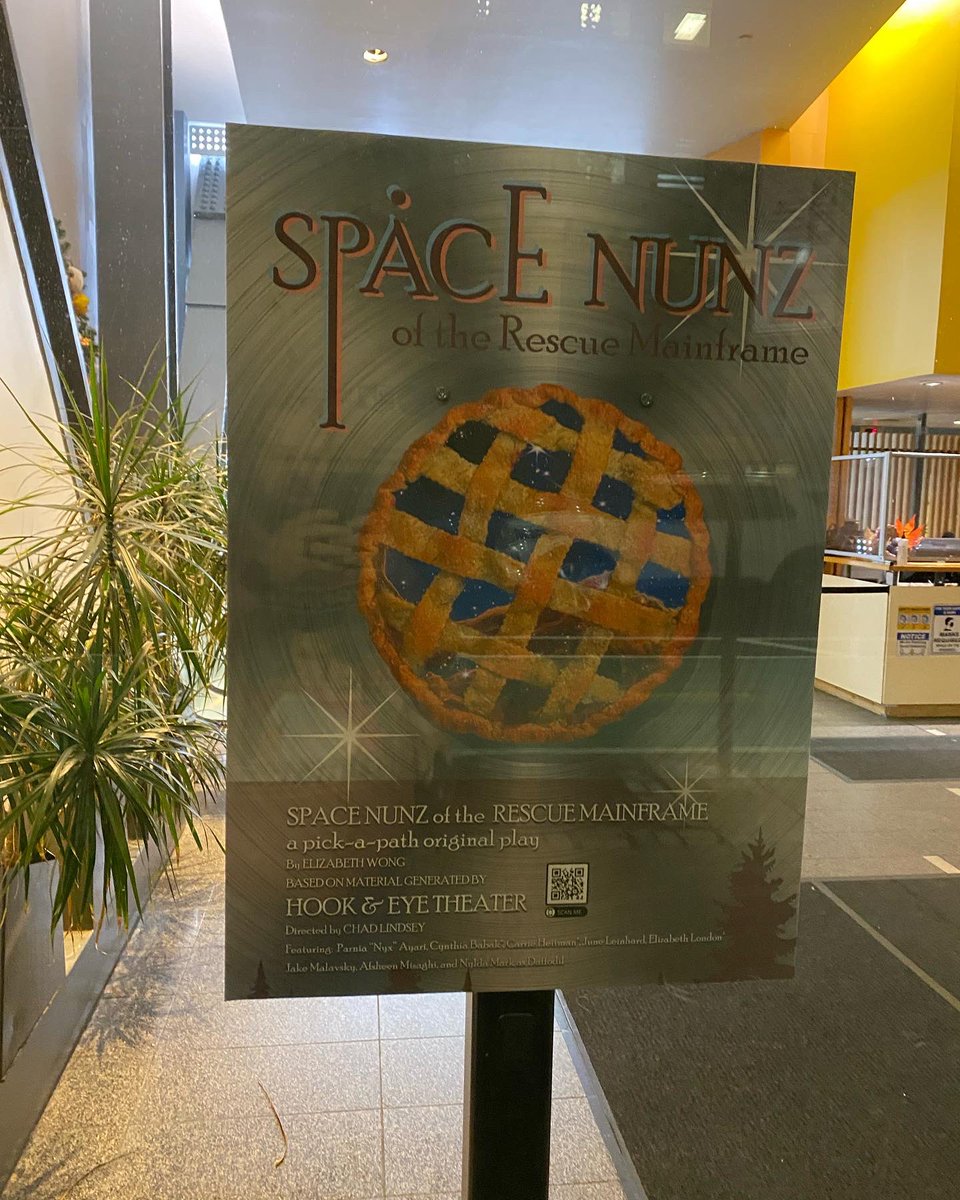 BWayBoundAndrew's tweet photo. Beyond excited to be out here supporting friends of the show @jake.malavsky and @hookandeyetheater , and their latest production! #stagewhisperpod #offbroadway #spacenunzoftherescuemainframe #hookandeyetheater #supportartists #fallseason22 https://t.co/jxl3gWCABt