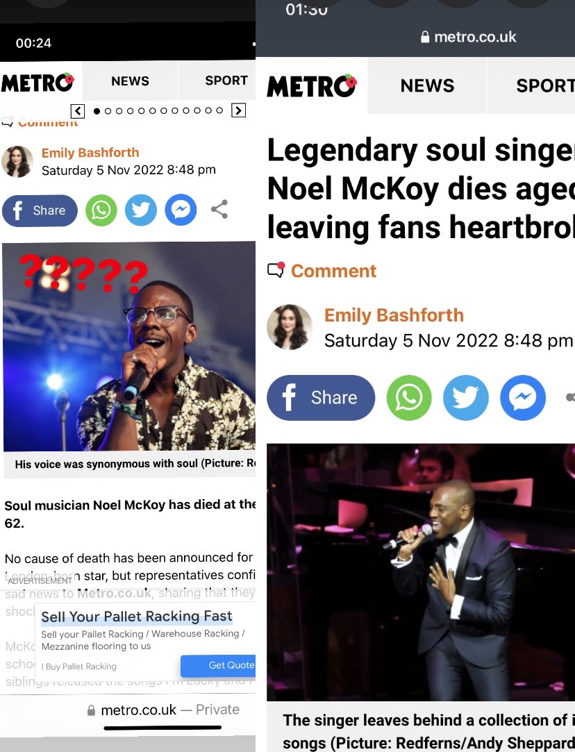 VedaBlackMusic's tweet photo. @MetroUK @EmilyJBashforth 
Thank you for the speedy amendment. https://t.co/55QbLVzTek