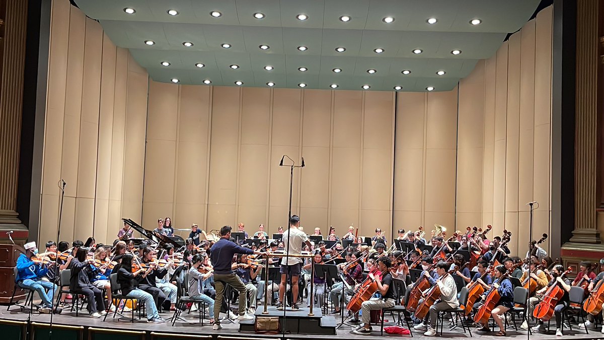 OrchestrasPride's tweet photo. What a full day of music making and community building at NC Honors Orchestra! These kids are amazing! @OrchestraGHHS @Ms_Cleveland https://t.co/XMcLqF7miT